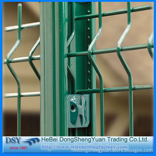 3 bends wire mesh fence with post and PVC Coated Welded Wire Mesh Fence